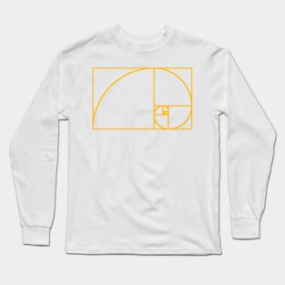 The Golden Ratio Fibonacci Spiral Long Sleeve T-Shirt